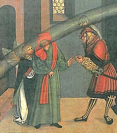 The Ten Commandments Second Commandment (detail) by Lucas Cranach the Elder
